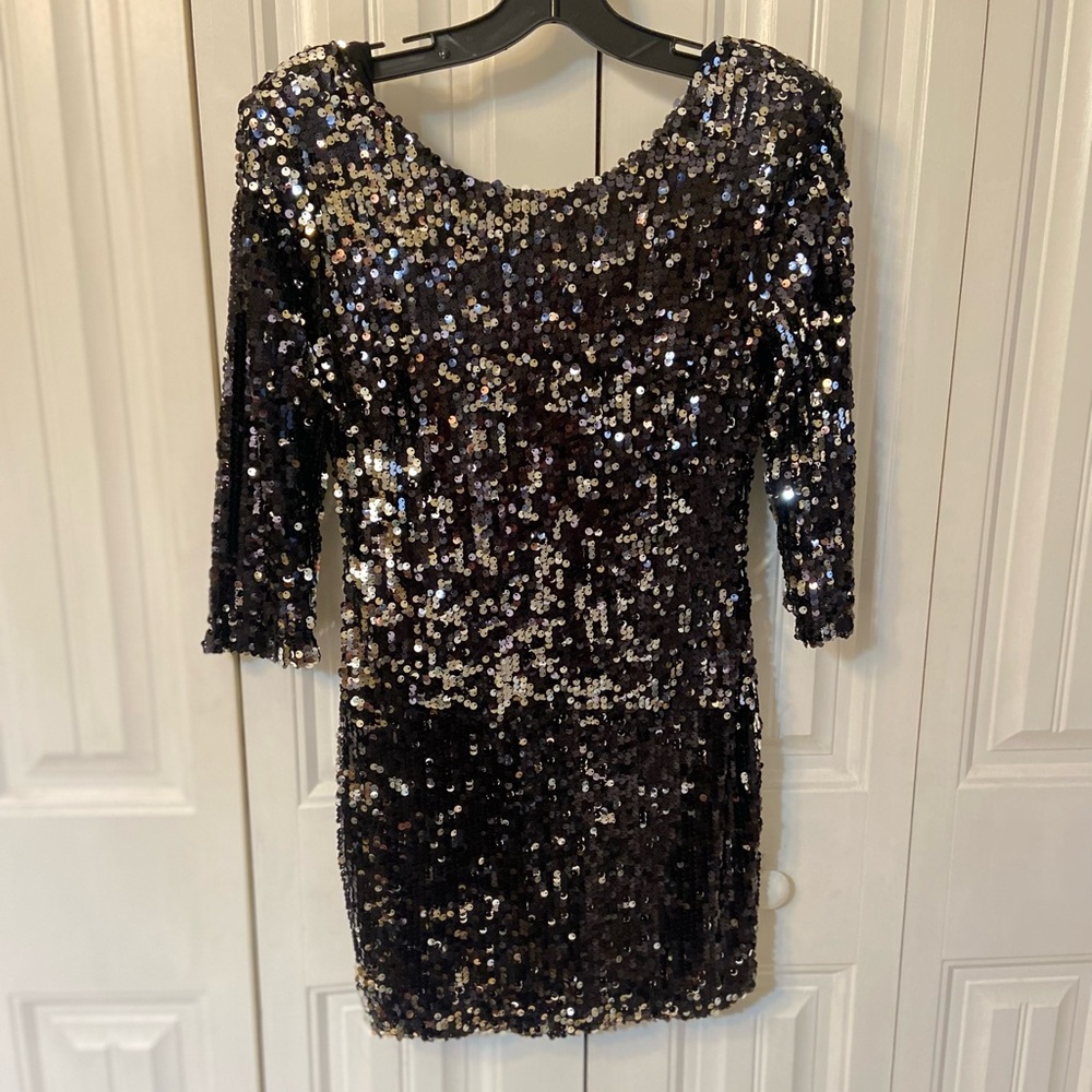 Sequin mini dress size small